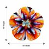 Next Innovations Orange Haze 5 Petal Flower Wall Art 101410045-ORHAZE